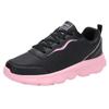 Four Seasons Leather Running Shoes Women's Flat-bottomed Casual Sneakers Travel Shoes Tide Single Shoes Soft-soled Shoes Large Size