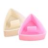 Hongmidy Onigiri Mold, 2-Piece Triangular Sushi Mold, Plastic, Pink