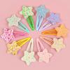 10/20pcs Cute Star Hair Clips Girls Candy Colors Hairpin Star Barrette Y2K Styles Hairclip Hair Accessories for Children Kids