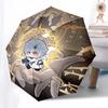 1pc Outdoor Umbrella with Cute Anime Character Design - Automatic Opening/Closing, Portable 3-Fold Design, 8-Rib Iron Frame - Perfect Gift for Fa