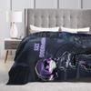 Murder Drones  Blanket Flannel Uzi Doorman Purple Breathable Super Soft Throw Blanket for Bedding Couch Plush Thin Quilt