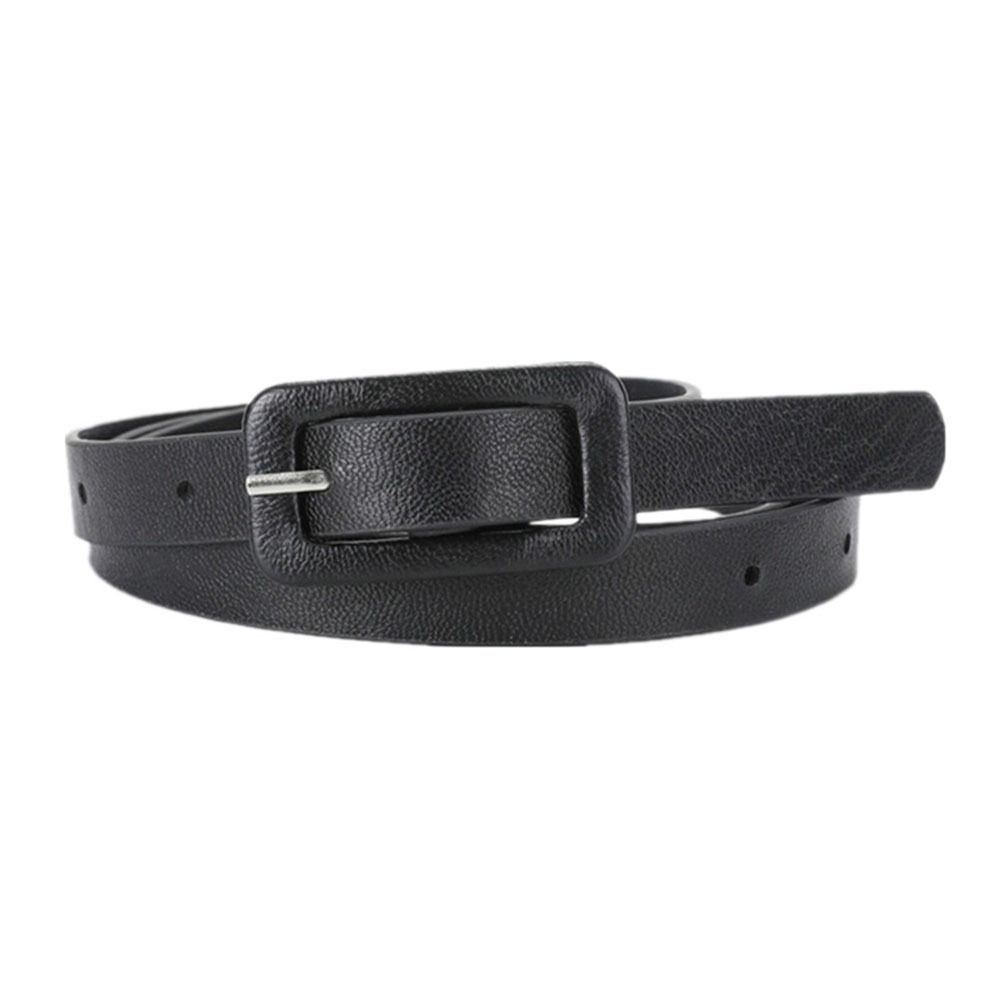 Slim Side Thin Waist Belt Korean Style Candy Color Waistband Adjustable PU Leather Belt Party