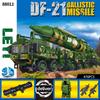 2025 Neues Jungen-Bauspielzeug Dongfeng 21 Raketenpanzer Menschlicher Panzer Kleine Partikel Bausteine Geschenk