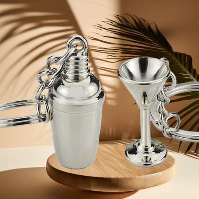 Portachiavi Mini Shaker da Cocktail – Ciondolo Regalo Personalizzabile per Bar
