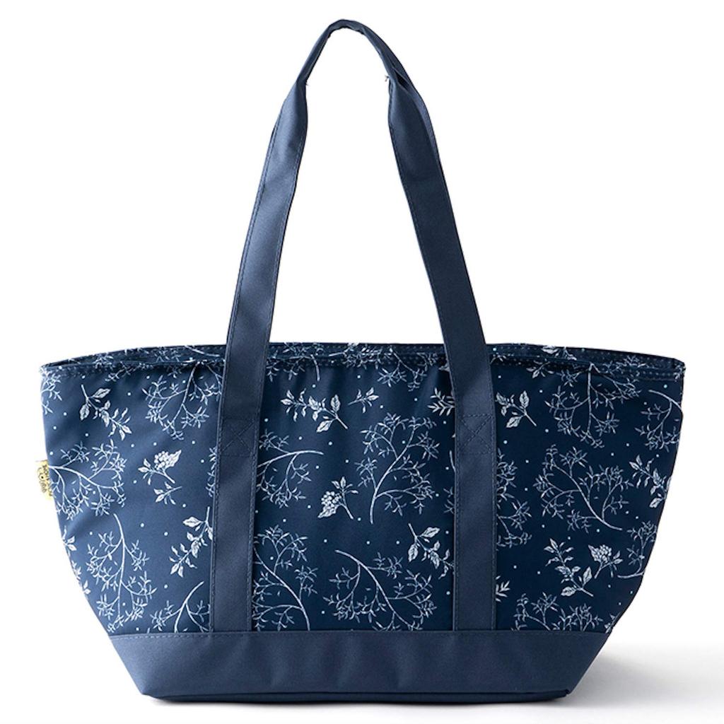 Asahi Koyo Hide Seek Insulated Lunch 26cm H x 48cm W x 19cm Aluminum Inner Pocket for Ice Packs & Bag, Navy, D, Insulation,