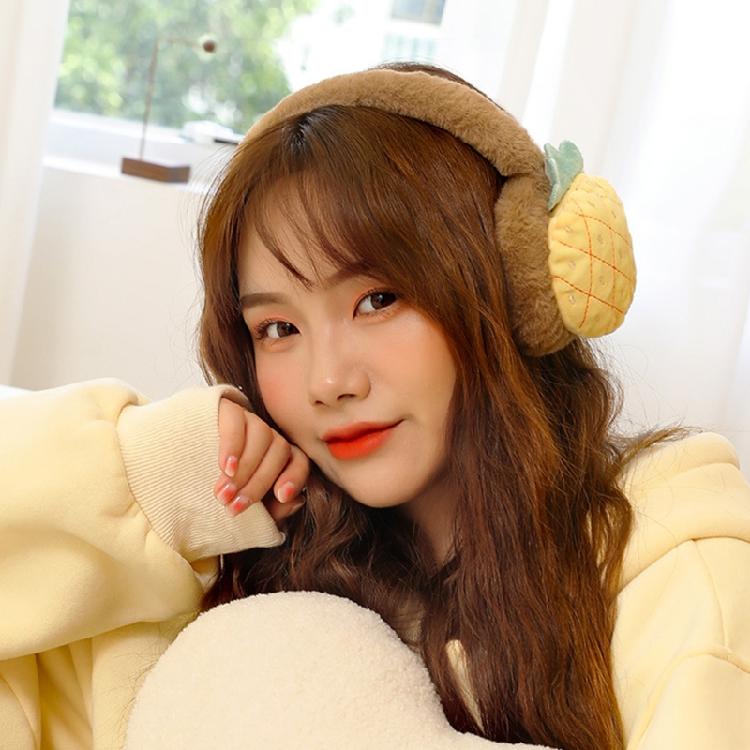 Adjustable Fruit Ear Muffs Warm & Soft Fluffy Cute Winter Warm Earmuff Ear Muffs
