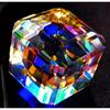 Beautiful Natural Mystic Topaz Rainbow Color 108.40 Ct Cube Cut Gemstone