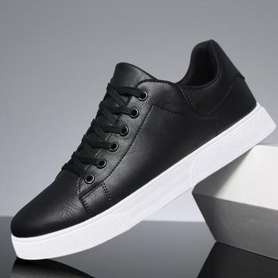Board Shoes Men's Summer New Men's Shoes Trendy Versatile Casual Shoes Men's Black Leather Shoes Large Size Trendy Shoes