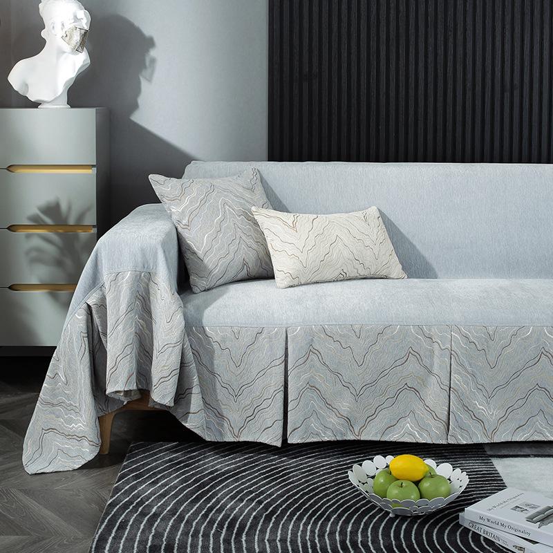 Sofa Cover Chenille Four Seasons Universal Full Bag Pad Sofa Cover Towel Affordable Luxury Style Anti-Scratching Sofa Cover Cloth
