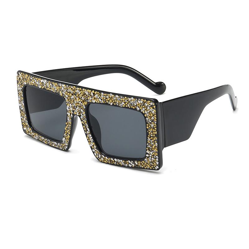 square sunglasses with diamonds