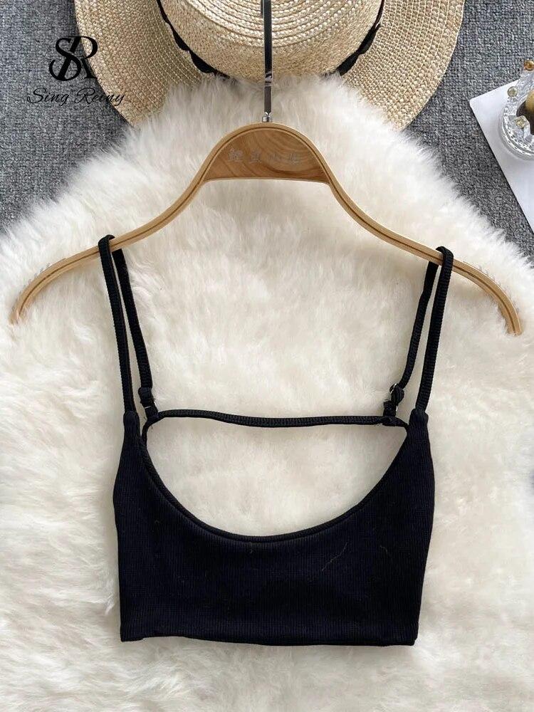 Sommer Backless Sexy Leibchen Frauen Strap Schlank Strand Top 2024 Ärmelloses Streetwear Koreanische Strap Sinnliche Tank Top