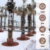 Verstellbarer Winter-Palmenwurzelschutz Aluminiumfolie Frostschutz Warmer Baumstammschutz Schutz Pflanzenschutz mit Erdspießen