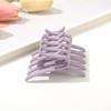 Pinza per Capelli Nera Media a Forma di Granchio Francese Intrecciata Colore Unico Pettine Laterali