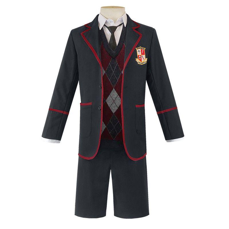 Umbrella Academy Cosplay School Uniforms Umbrella Academy Cosplay Anime Costumes American Tv Series Halloween Costumes Separate Vest XXL