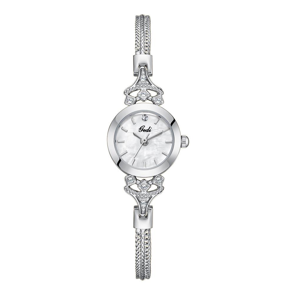Gedi Nische High-End Perlmutt Quarz Armbanduhr - Elegant, Wasserdicht, Kleines & Exquisites Armbanduhr für Damen
