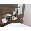 Towa Sangyo Bathroom Rack, White, Approx. 28.3 x 9.4 x 11.2 cm, Magnetic SQ, Bath Pocket, Wide, 39208