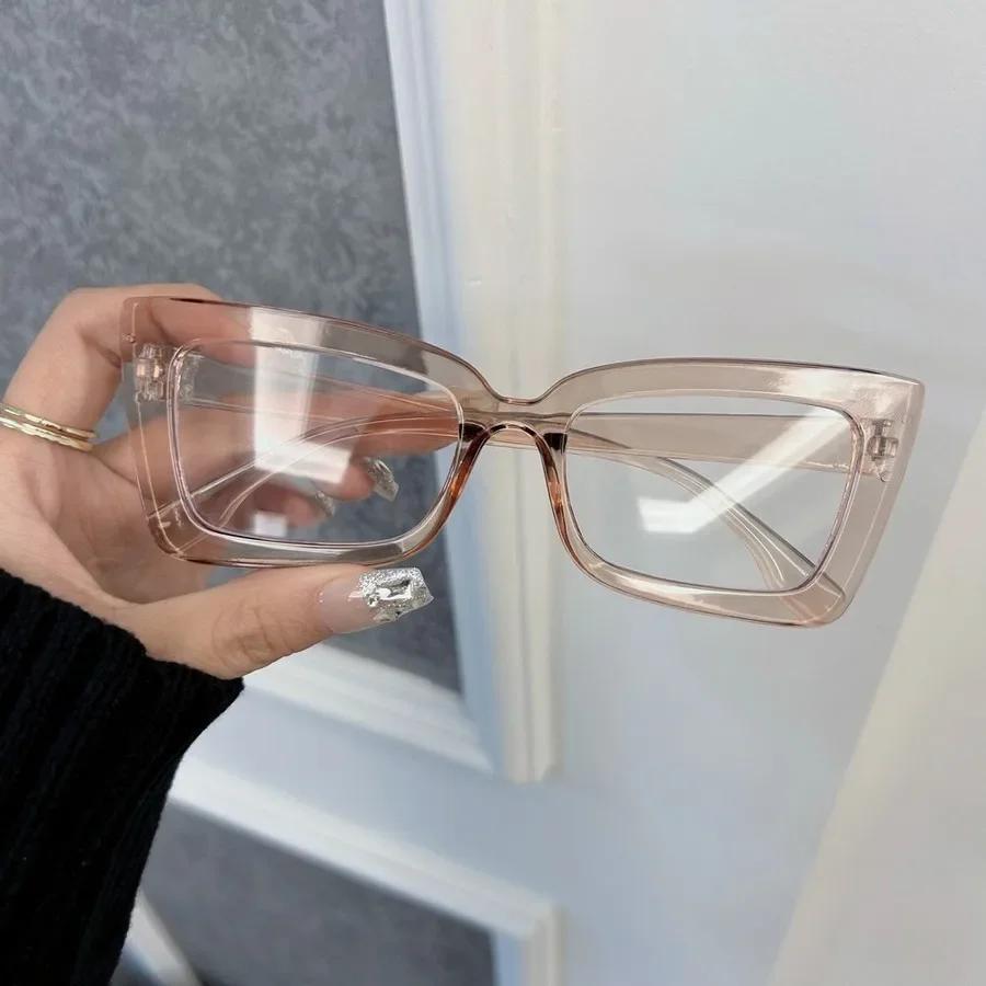 Luxury Cat Eye Eyeglasses Frames Transparent Clear Designer Optical Frame for Women Men