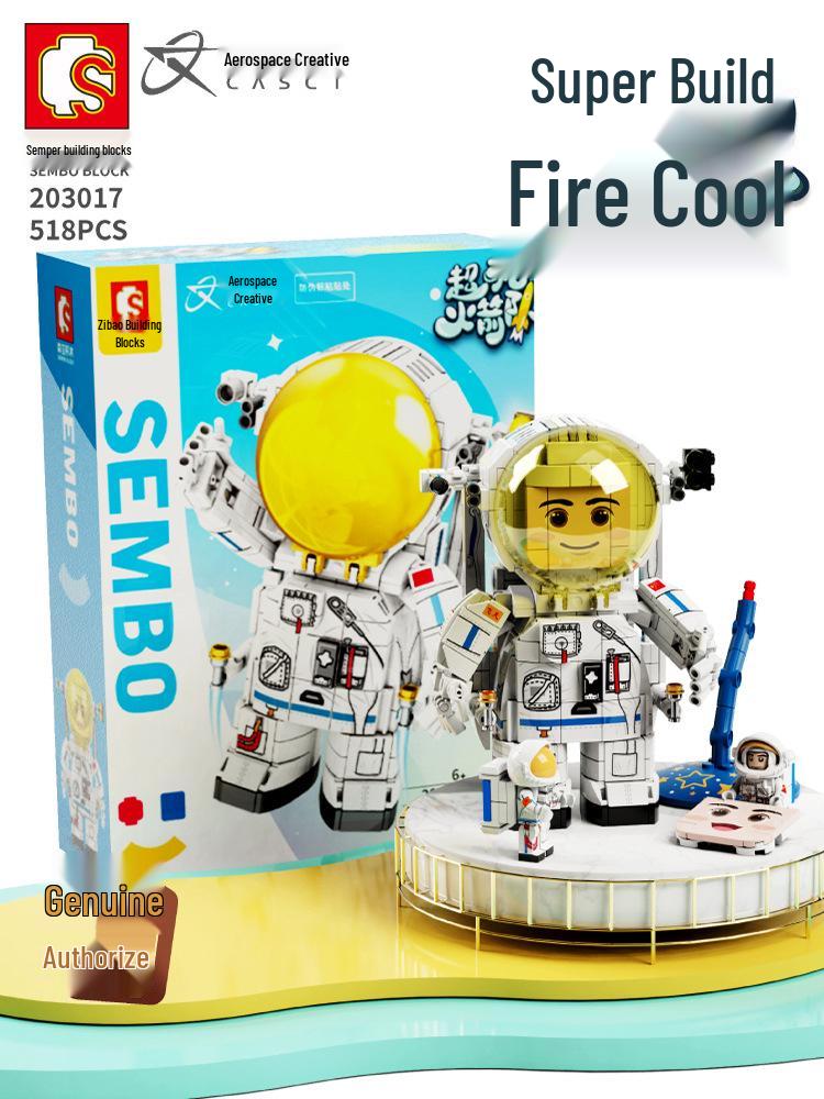 ShengBao Astronaut Building Blocks Toy - Model 203017 Aviation Gift for Boys
