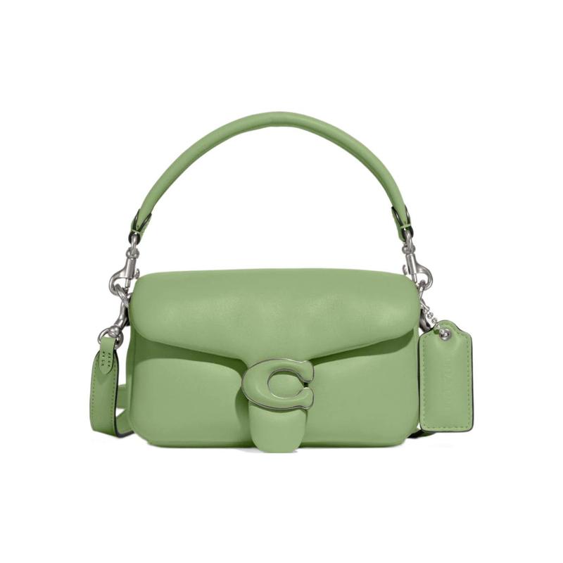 

COACH Pillow Tabby 18 Classic C Buckle Leather Underarm Bag Pillow Bag Cloud Bag Shoulder Bag Crossbody Bag Handbag Women s Green зелёный