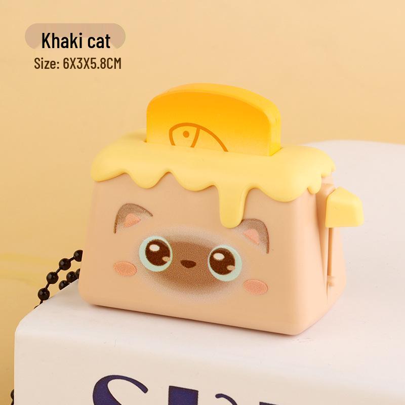 Mini Toaster Keychain: Creative Stress-Relief Pendant for Students