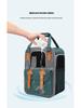 Large Capacity Portable Pet Backpack - Breathable, Foldable Double-Shoulder Bag for Cats and Dogs