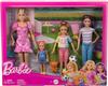 Sada panenek sester Barbie s oblečky a doplňky – Barbie, Skipper, Stacy, Chelsea