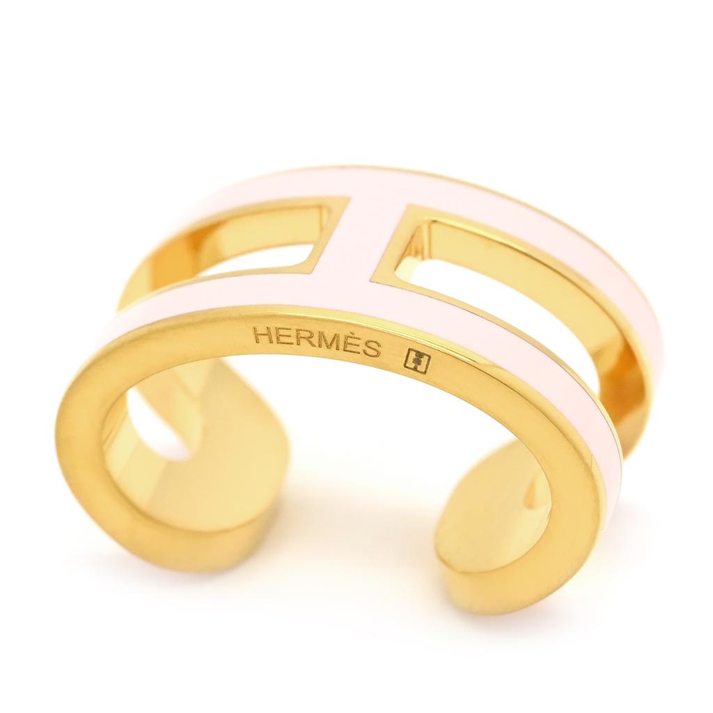 HERMES H100094F 85 Pop ash Pop Ash H Ear Cuff (Single Ear)Earring Gold Plated/enamel Array
