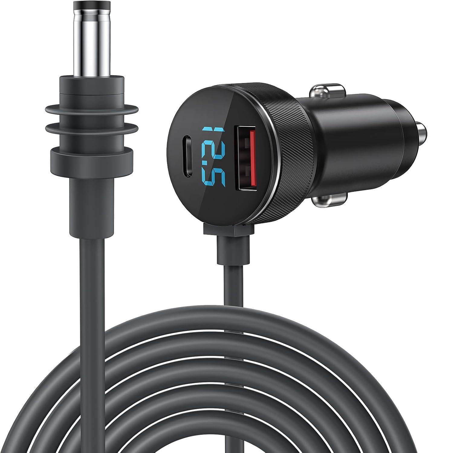 

Fourth-Gen mi Mini Digital Display Three-Port Car Charger with Vehicle Cigarette Lighter Adapter