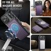 For iPhone 17 Pro Max Case JEEHOOD J05 Leather Mobile Cover with Detachable Magnetic Card Bag
