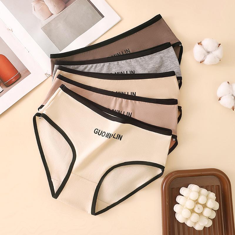 Women's Briefs Cotton Comfortable Underpants Female Sports Low Waist Panties