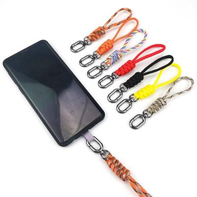 Paracord sleutelhanger met ovale gesp, zeer sterk parachutekoord, geschikt voor noodgevallen, overleving, anti-verlies, ideaal voor rugzakken, als sleutelring of om de nek.