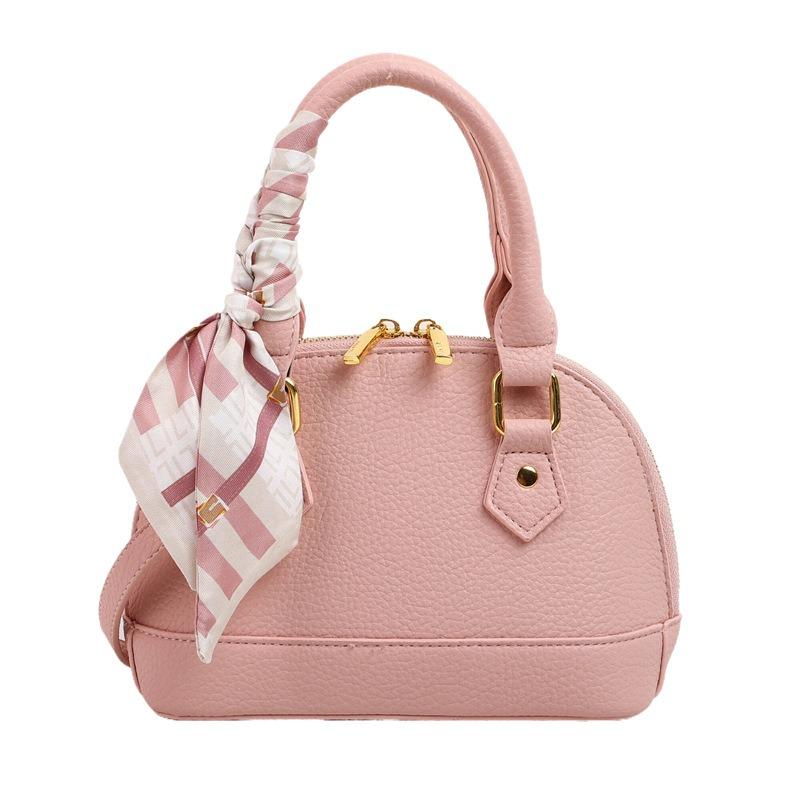 Silk Scarf, Portable Shell Bag, High-end Fashion Shoulder Messenger Bag, Vegetable Basket 2 Early Spring New Women's Bag