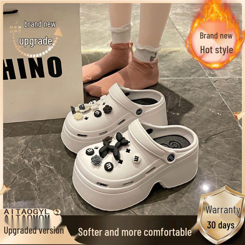 Women's Summer Outdoor Non-Slip EVA Slippers - Thick Sole, Odor-Free, One-Piece Design, Free Shipping