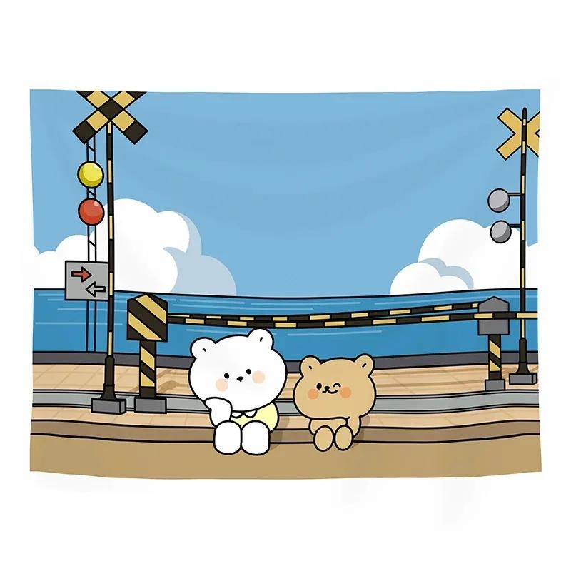 Милый художественный гобелен с изображением мультфильма — фото 8