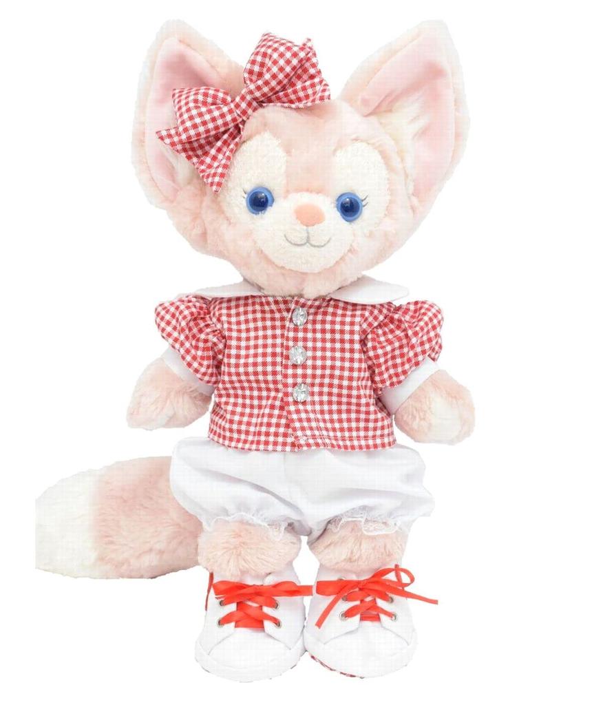 Teddy Bear Mail Order Alice Linabelle Costume Fluffy Backpack and Denim Overall Skirt Size S Dress-Up (No Body)