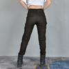 Motorcycle Four-season Anti-drop Riding Pants, Retro Casual Breathable High-waisted Female Knight Locomotive Anti-drop Pants