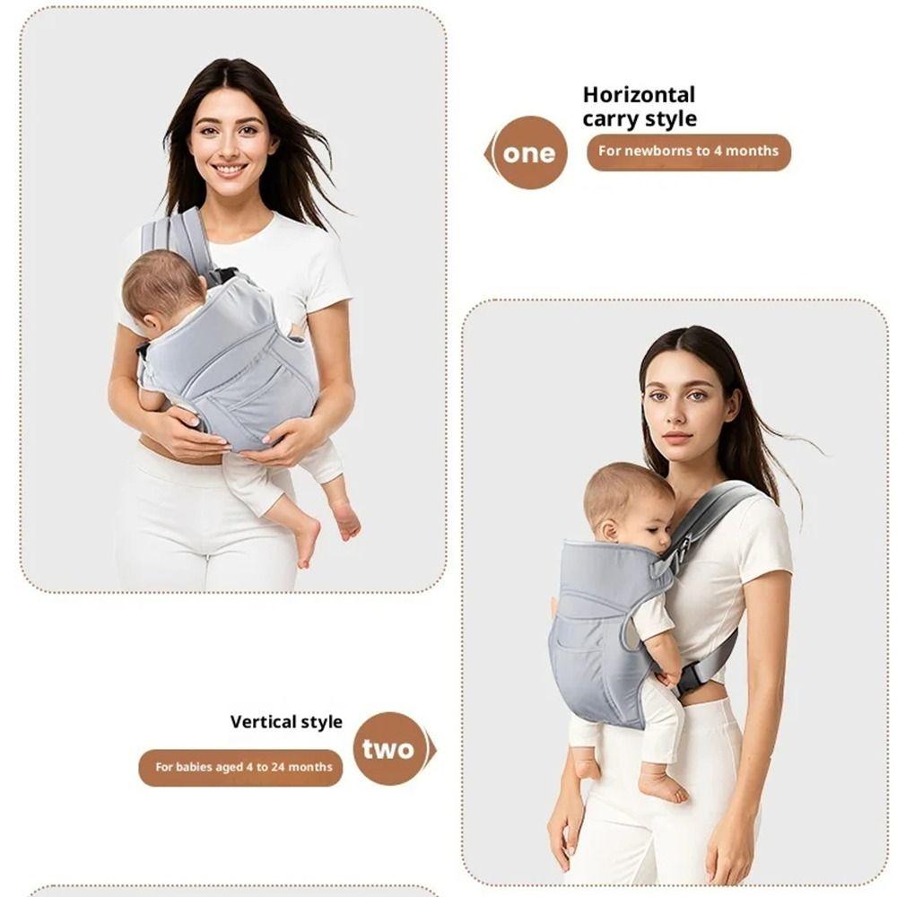 Multifunctional Use Baby Wrap Carrier Portable Type Baby Swaddle Strap Newborn Sling 3-48 Month
