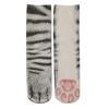 3D Animal Paw Mid-Calf Socks - Cartoon Print, Fun Hoof Design for Adults, Cat & Dog Styles