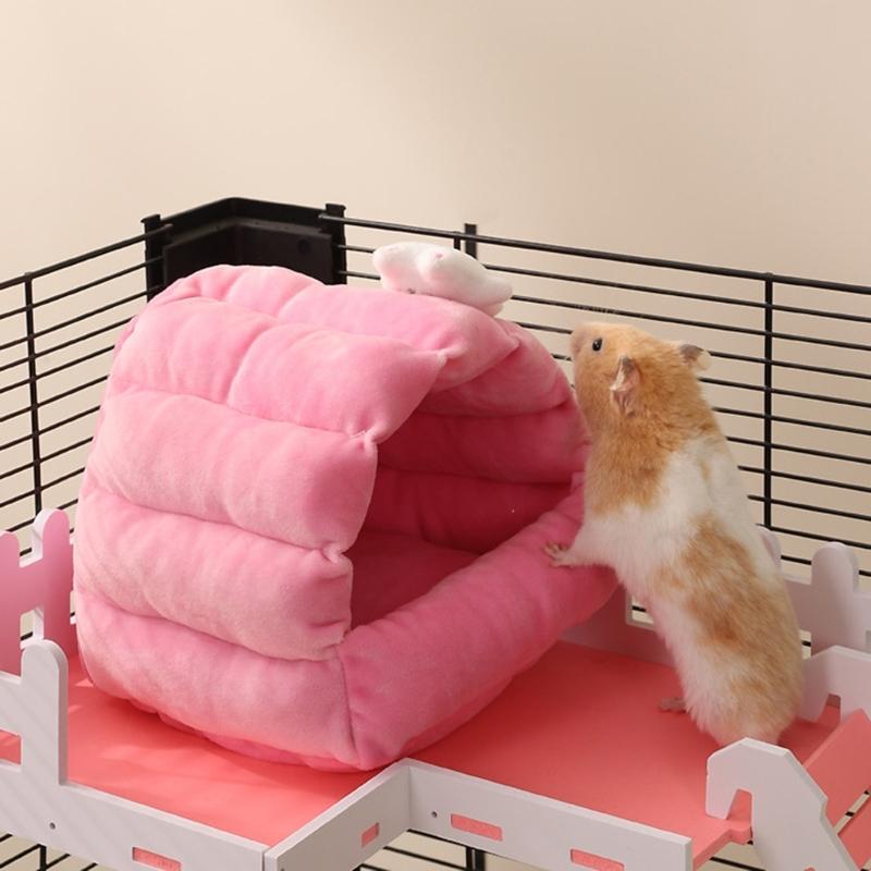 Lovely Small Animal Houses for Hamsters Rabbits And Birds Decorative Homes Pet Nest Breathable Bed