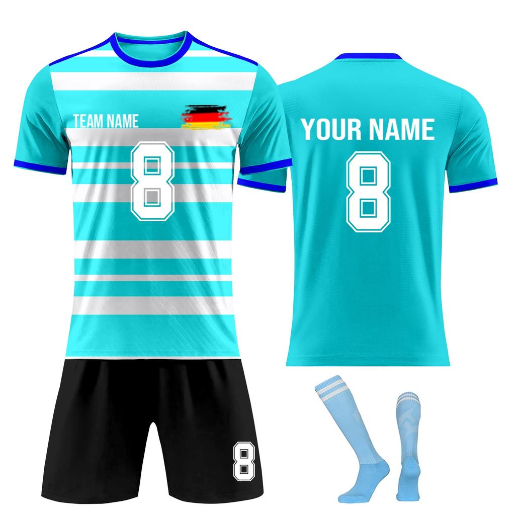 Personalised Shirts Kit Mens Girls With Name Number Custom Football Jerseys For Boys Training Suit