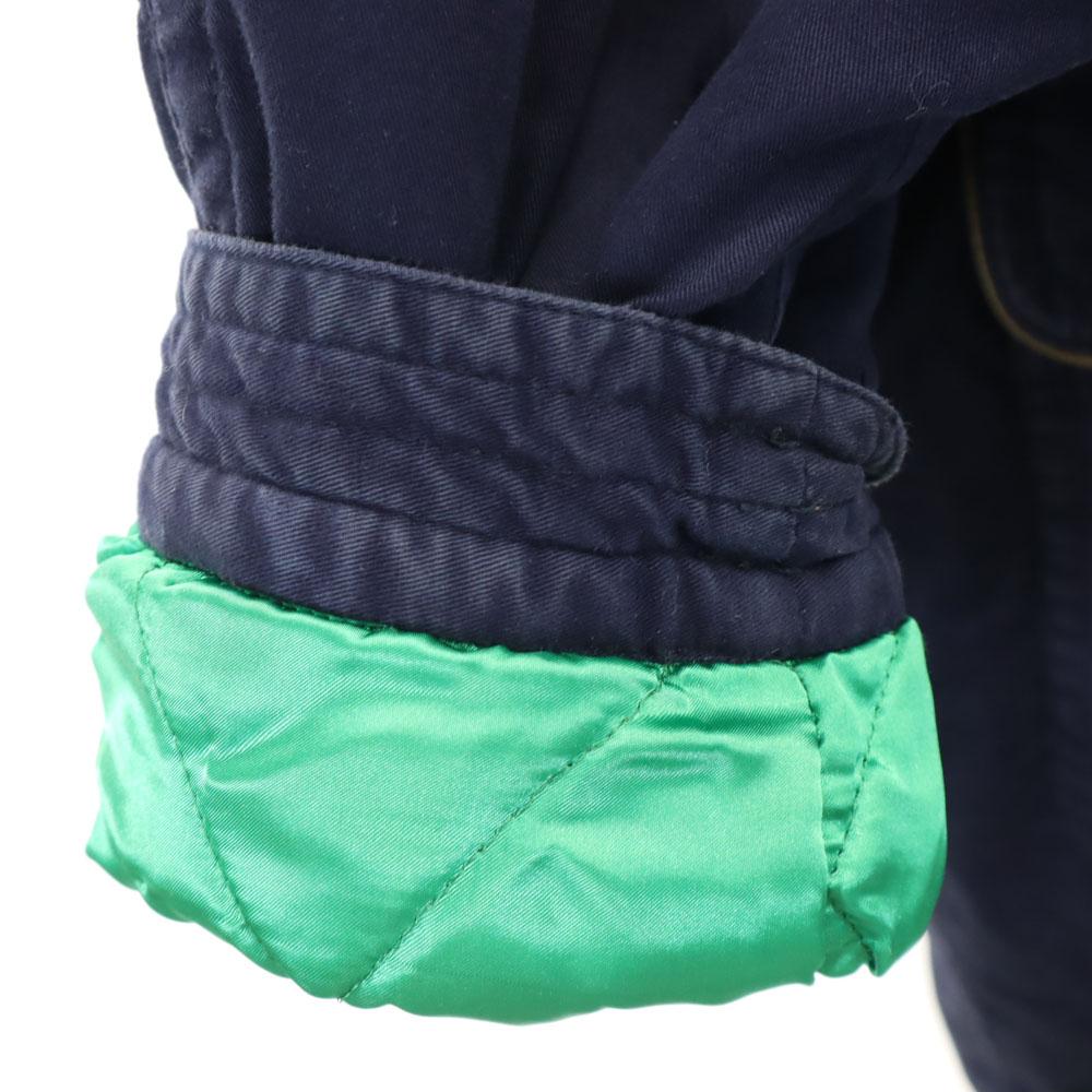 SINA COVA Batting Coat L Navy Quilted Back Men's Used