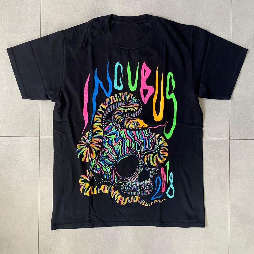 Incubus Concert Shirt Manila Asia Tour 2018 Black All Size Unisex T-Shirt XL