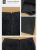 Women's Gray Wool Blend High-Waist Slimming A-line Short Skirt Pants - Winter 2026 Trendy Hip-Hugging Design