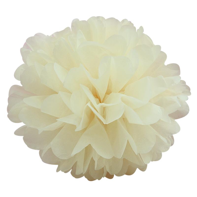 10 Pezzi 10cm Pompon Carta Velina Pom Pon Poms Palline Fiore per Decorazione Matrimonio Stanza Forniture Festa Fai da Te Fiori di Carta Bianchi da Appendere