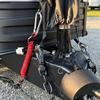 Coiled Trailer Brake Pin Cable with Snap Hook and Removable Pull Pin for Electric-Brake Separation Systems on Trailers and Travel Trailers