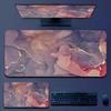 Large Fashion Marble Mouse Pad 900x400 XXL Desk Pad Rubber Gamer Mousepad Desk Mat Non-slip for Gaming Accessories Office Work