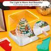 3D Paper Sculpture Calendar 2026 Daily Tear-Off Notepad with Tree House Design Desktop Organizer Decorative Gift for Office Home Use