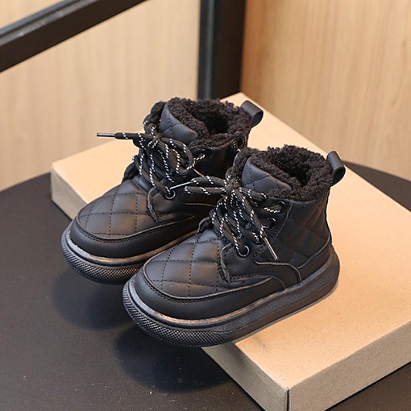 Winter New Children Snow Shoe  Plush and Warm Cotton Shoes Anti Slip Breathable Short Boot Children Cotton Shoe Kid Winter Shoes