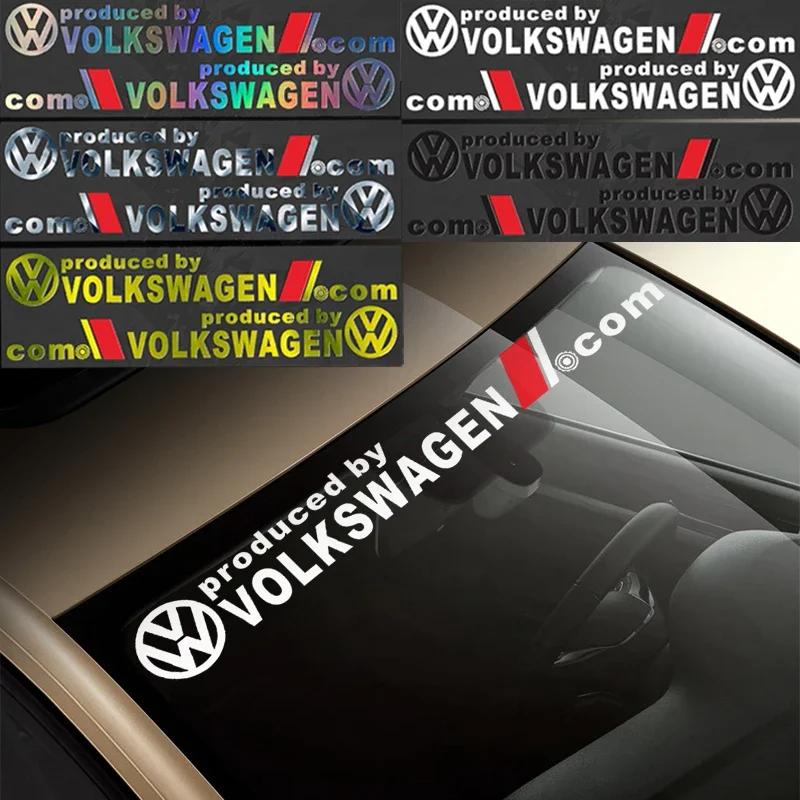 Pro VOLKSWAGEN VW Laserové Reflexní Samolepky na Přední Sklo Auta Samolepky na Karoserii pro Volkswagen Passat Tiguan Bora Jetta CC Beetle Sc