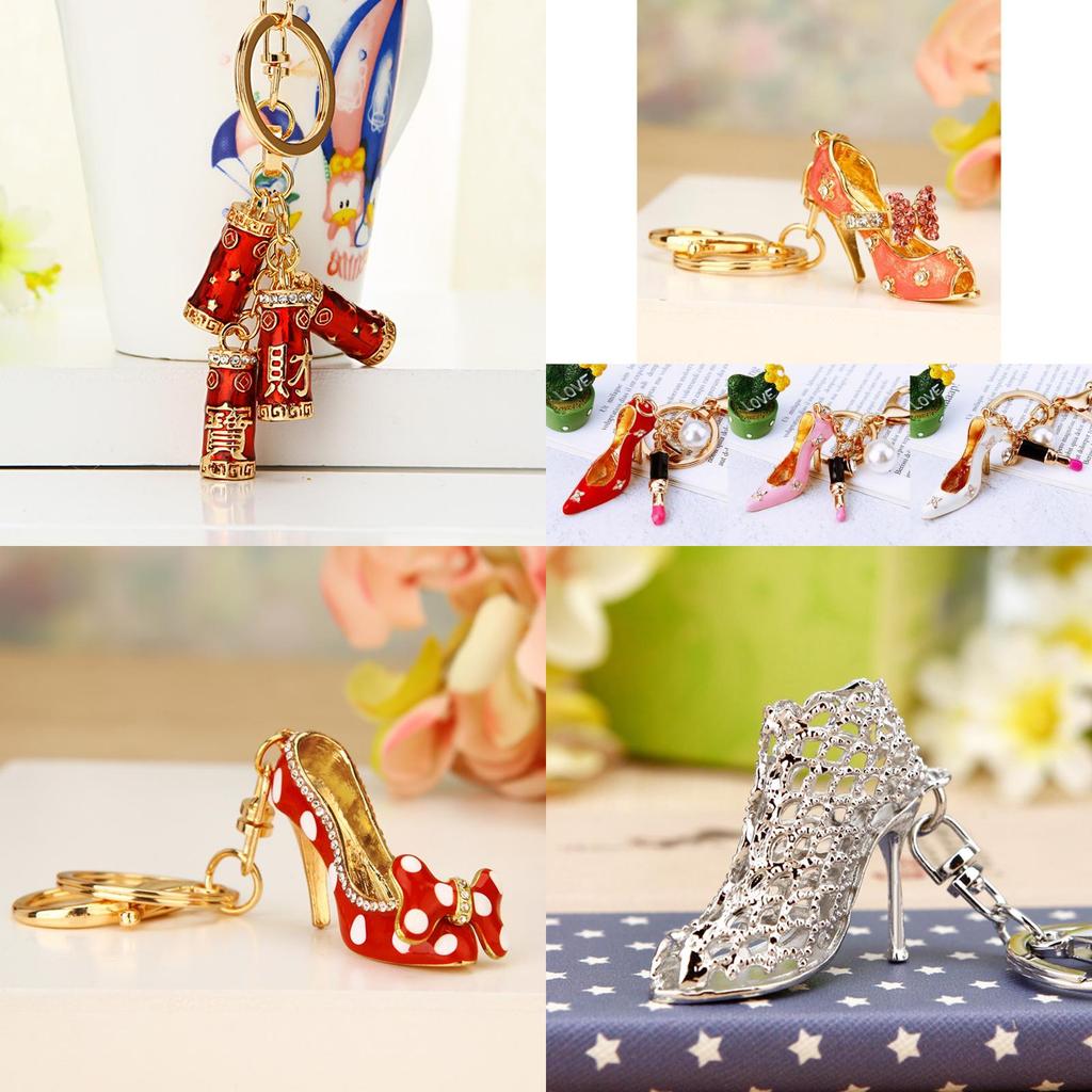 Fashionable High Heel Shoe Keychain Decorative Keyring Perfect For Birthdays And Celebrations